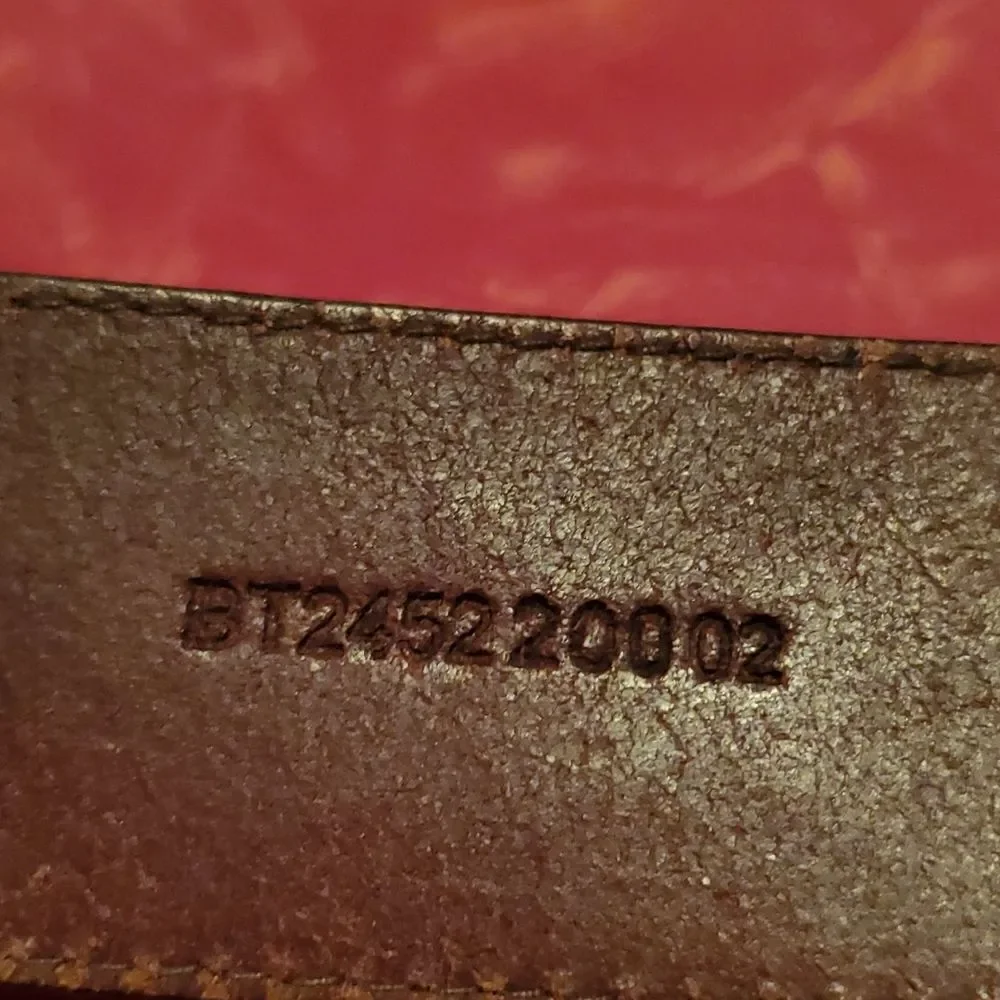 Fossil Decorative Stitched Leather Belt M